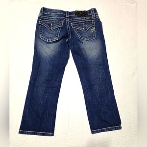 MISS ME Womens Denim Jeans Size 26 Low Rise Crop JS4009C9